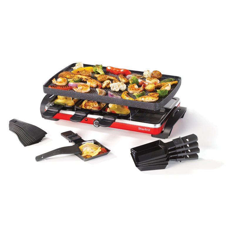 The Rock by Starfrit Raclette 17 Piece Grill Set & Reviews Wayfair
